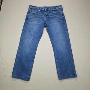 True Religion Ricky Relaxed Straight Mens‎ Jeans Blue Wash Size 34
